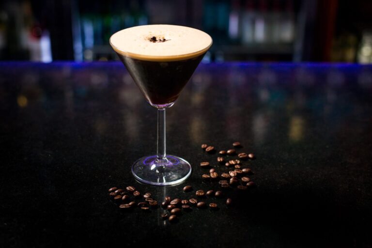 Osprey Hotel Bar Irish Coffee Cocktail high Angle