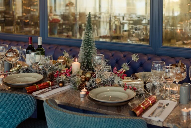 Osprey Hotel Herald & Devoy Christmas dinner setup