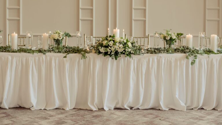Osprey Hotel Head Table At Civil Cermony Wedding