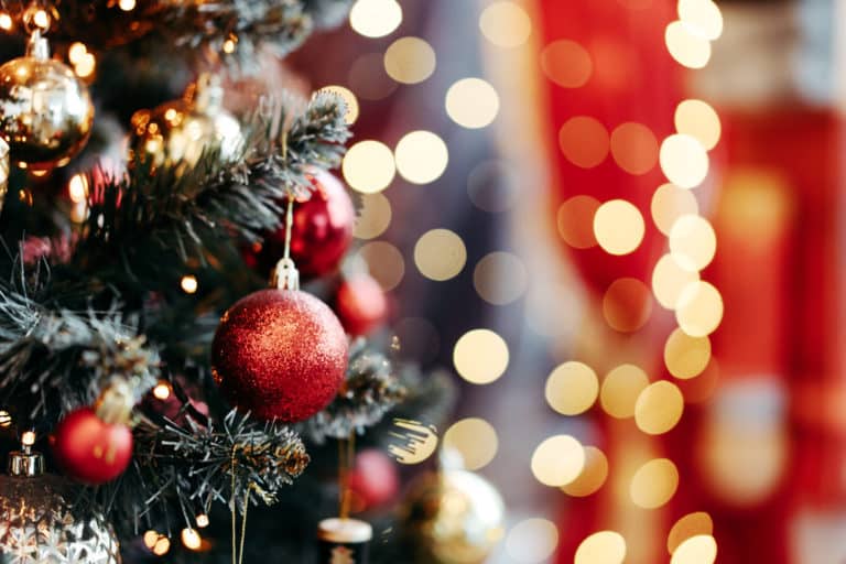 Christmas Balls on a tree