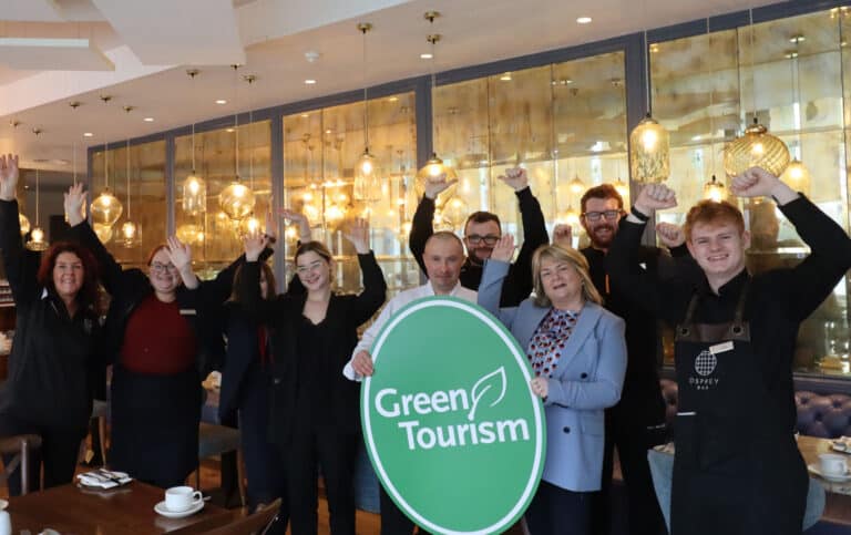 Osprey Team with their Green Tourism Sign