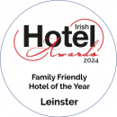Irish Hotel Awards Family Friendly Hotel of the Year Leinster 2024 badge